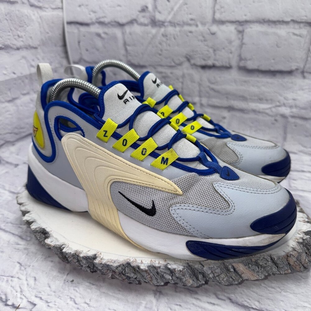 Nike Zoom Air 2K Men's Size 8.5 Gray Hyper Blue Running Shoes Sneakers